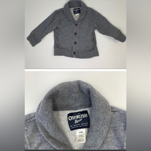 Kids pair of cat and jack shorts and Oshkosh mini pullover - Picture 1 of 7